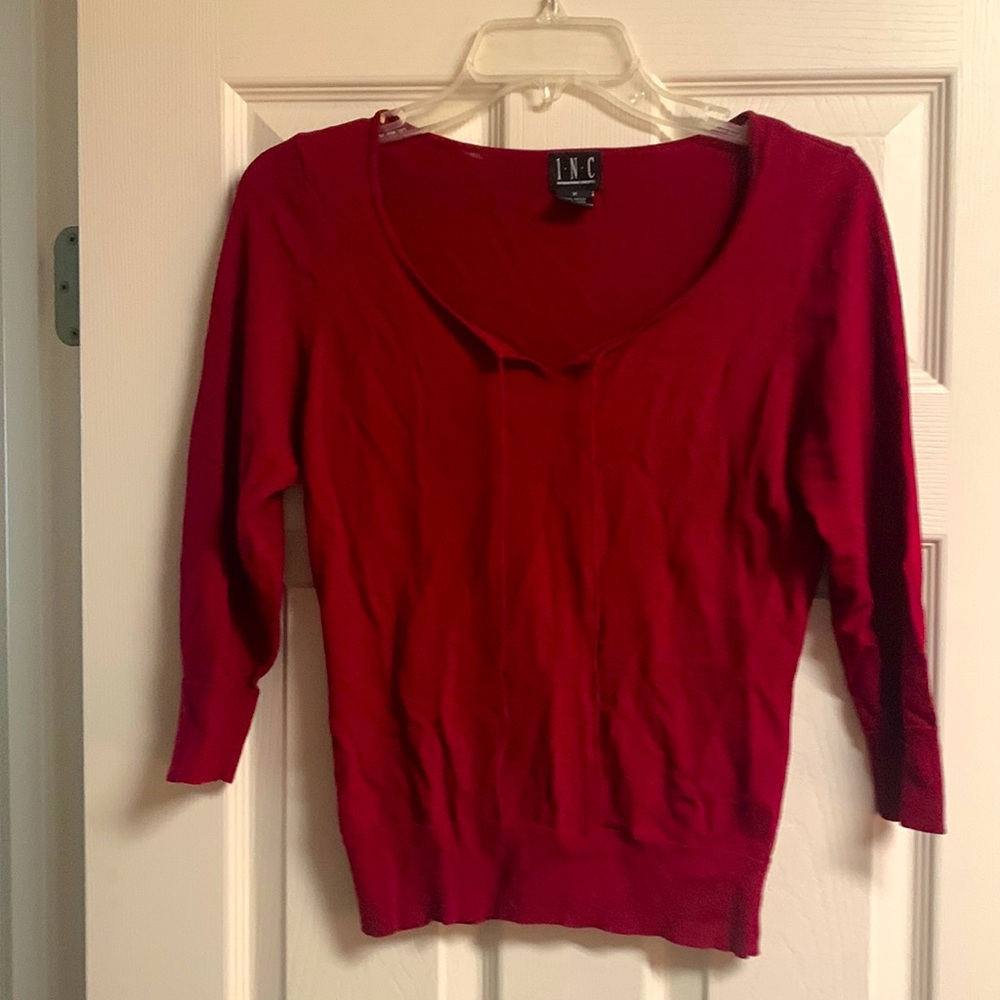 Fitted red top